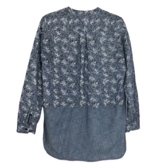 Gap Blue Cotton Tunic Shirt Top(Size Medium) - Picture 2 of 7